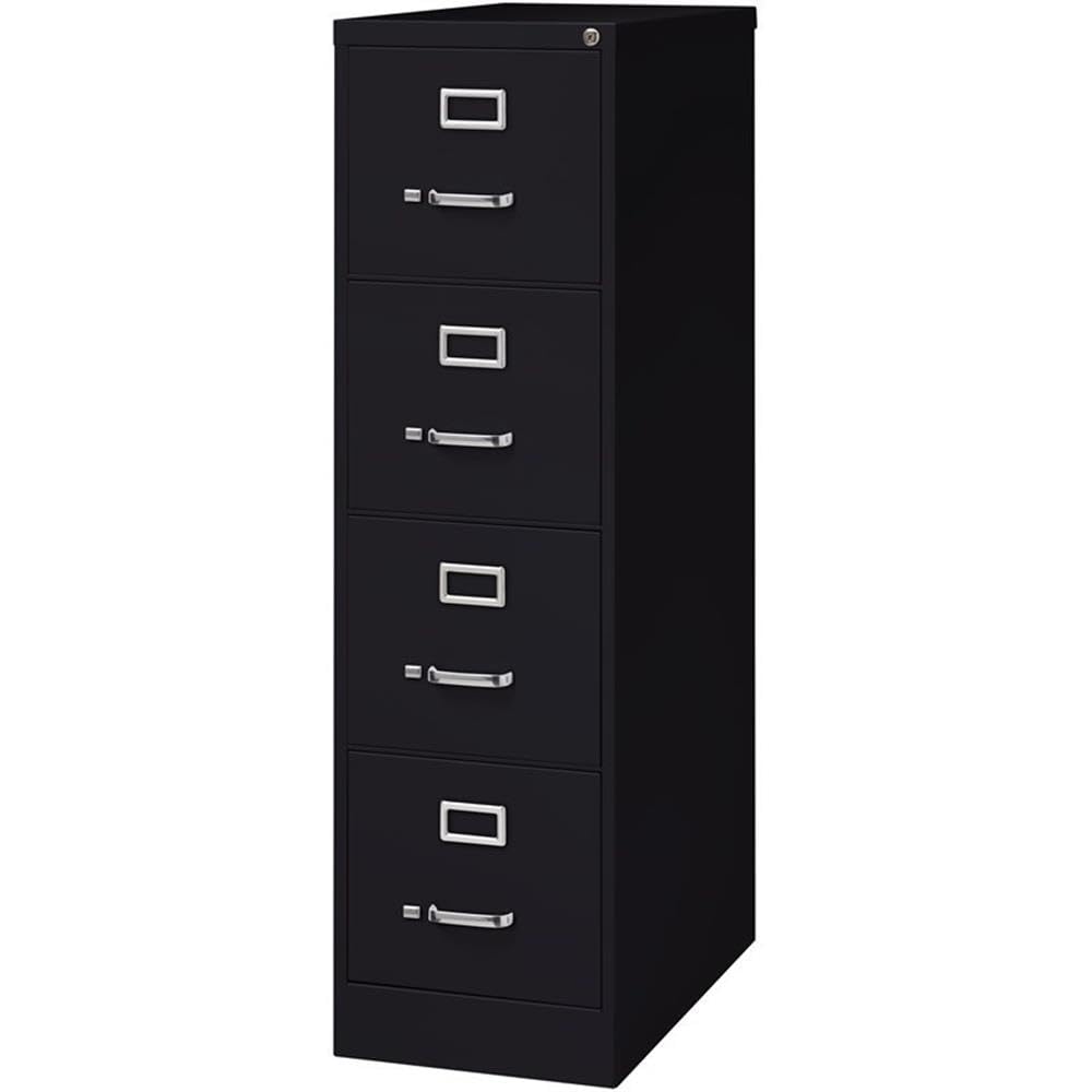 Black 4-Drawer Metal Vertical Filing Cabinet I56742