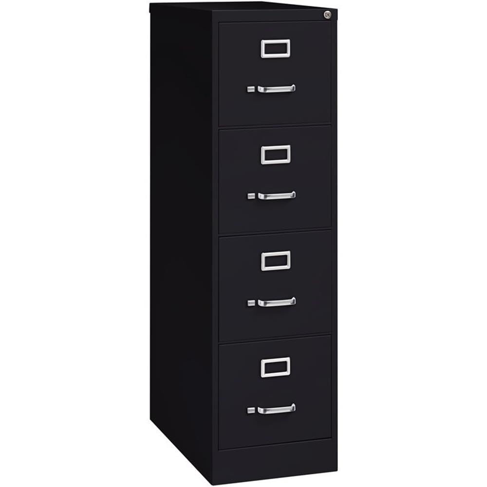 Black 4-Drawer Metal Vertical Filing Cabinet I56742
