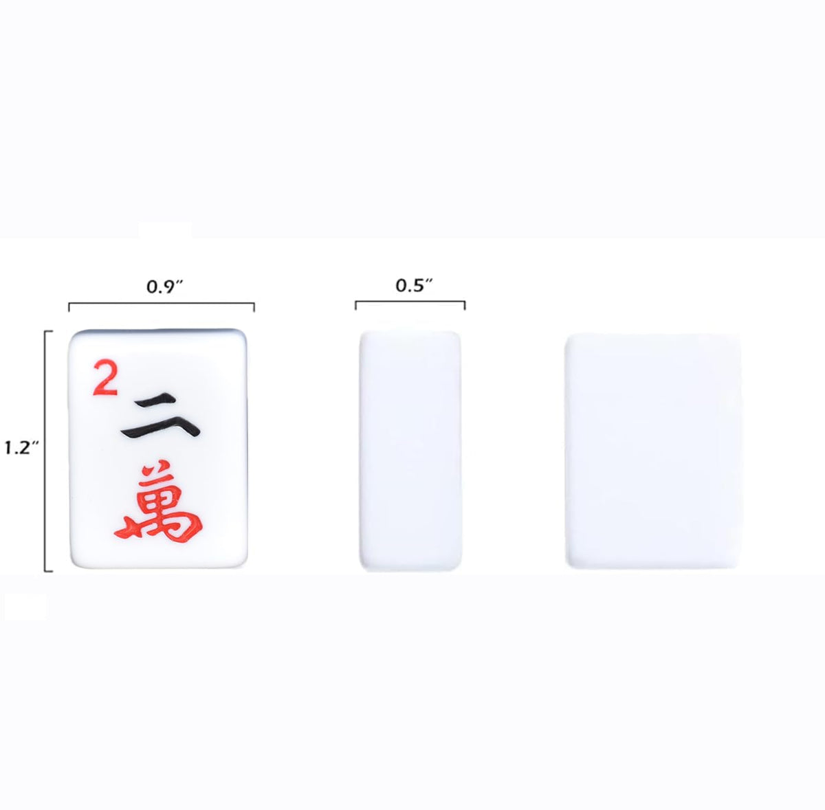 American Mahjong Set with 166 White Tiles and 4 Racks I19168