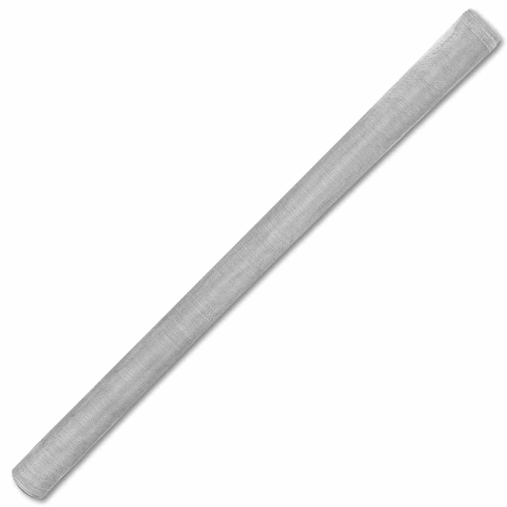 Aluminum Mesh Screen 39.4x196.9 Inches Silver Q45912