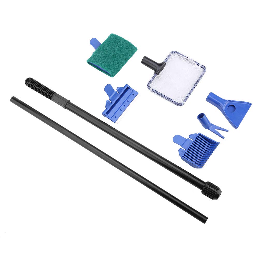 5 in 1 Retractable Aquarium Cleaning Kit with Stainless Steel Scraper G4522