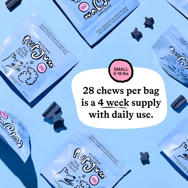Dog Dental Chews for Fresh Breath & Clean Teeth 28 Chews Z1105