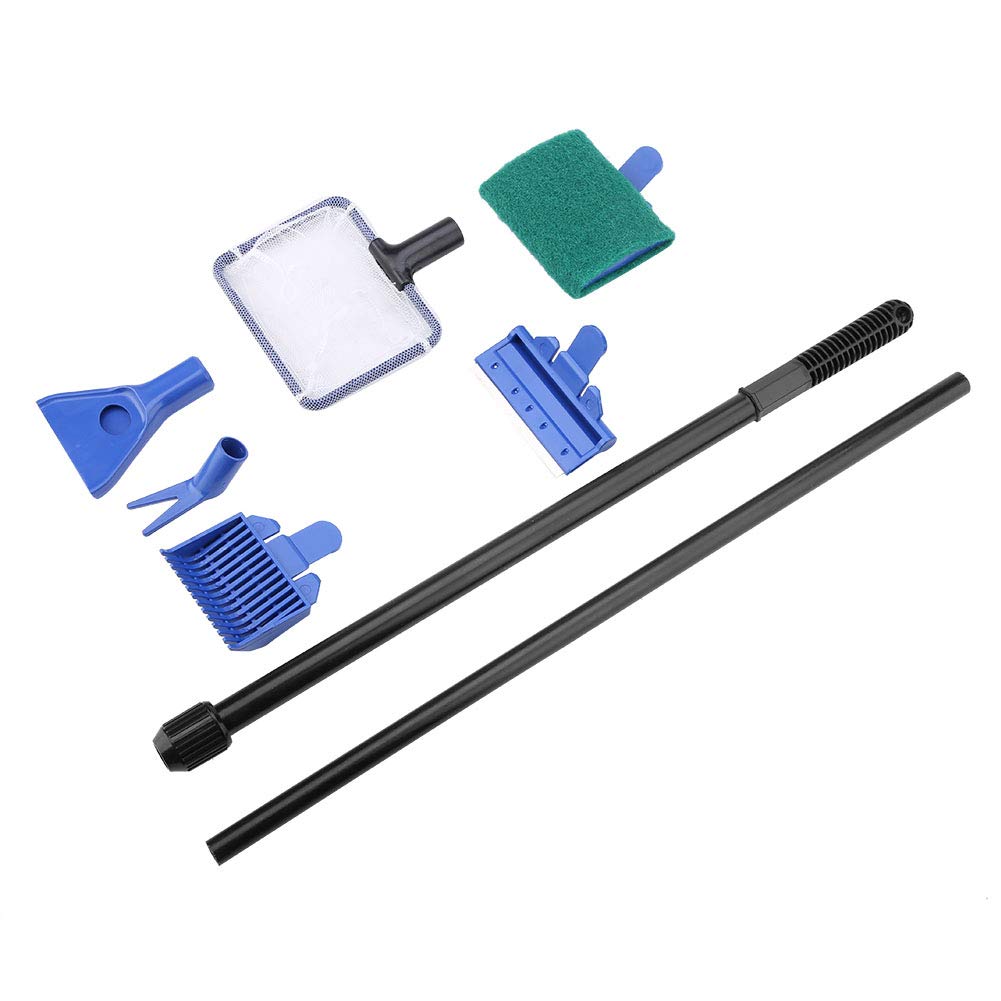 5 in 1 Retractable Aquarium Cleaning Kit with Stainless Steel Scraper G4522
