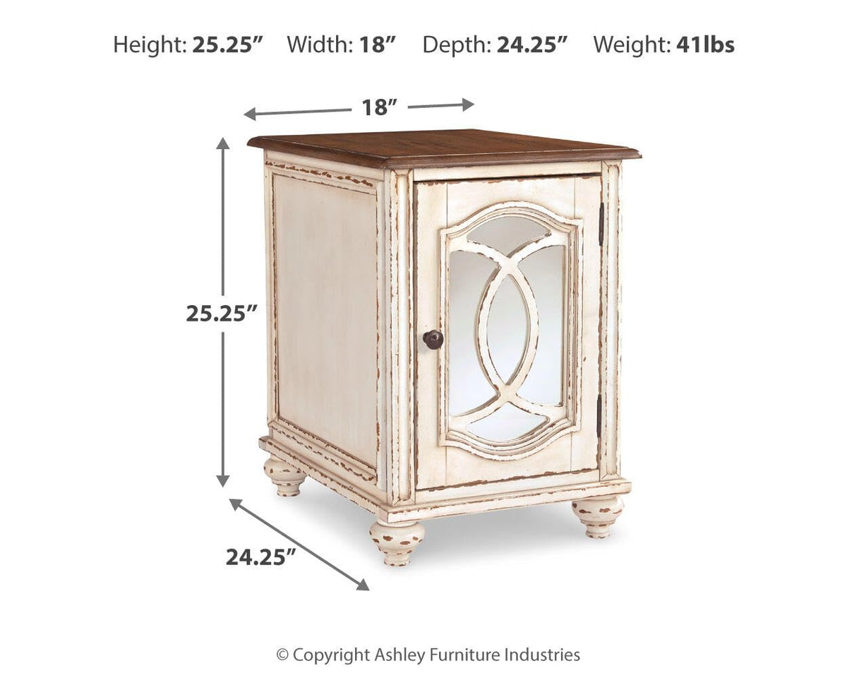 Chairside End Table with Storage L4028