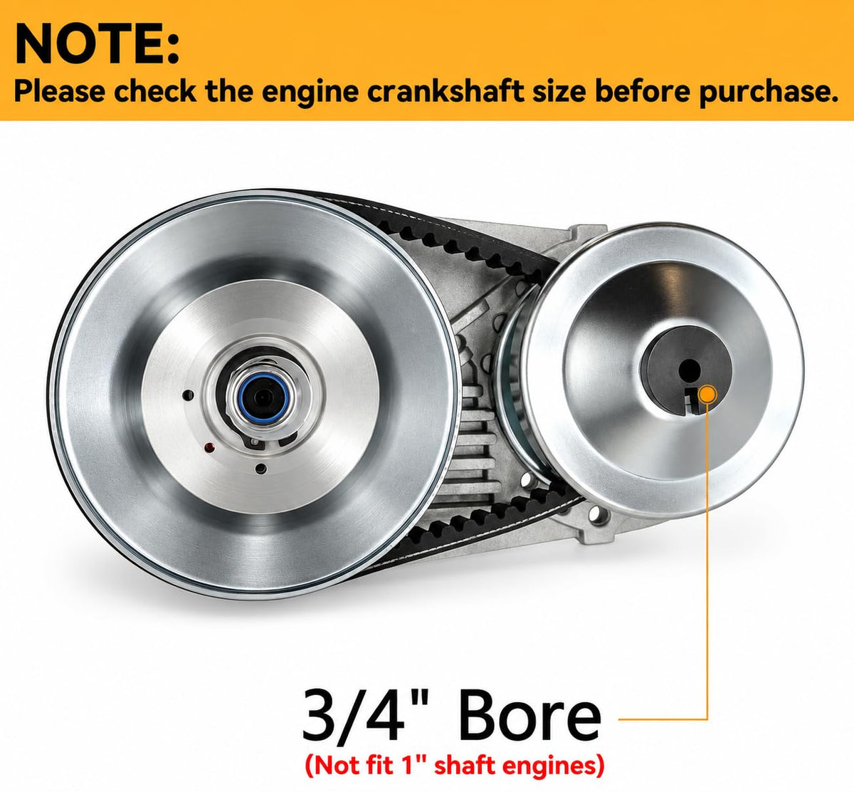 30 Series Torque Converter 3/4" Bore CVT Clutch Kit E4473