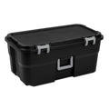 22 Gallon Black Wheeled Plastic Storage Trunk X42629