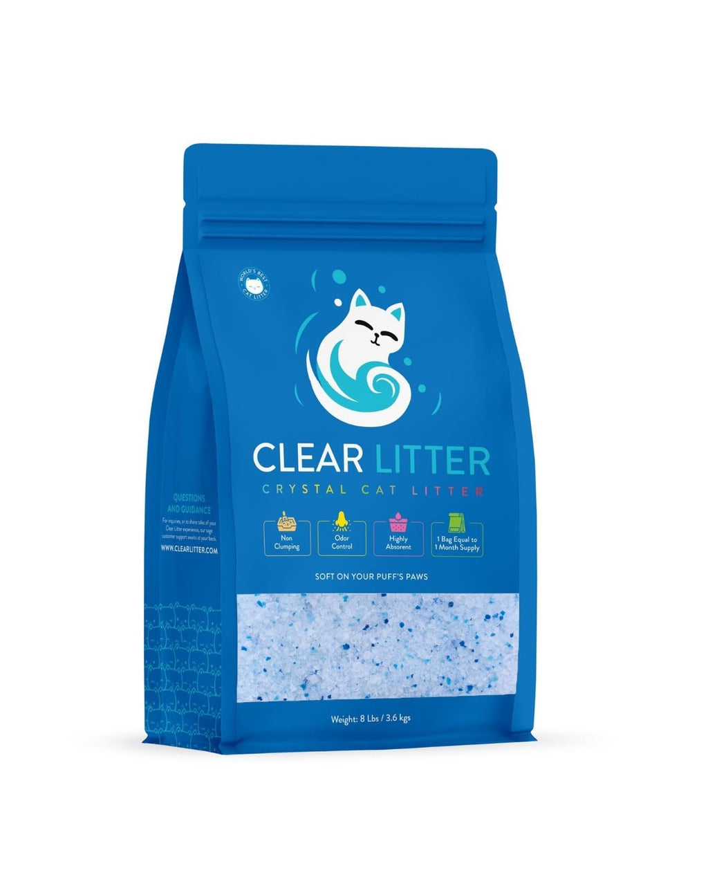 Lightweight Silica Gel Cat Litter, 8 lb Bag A1331