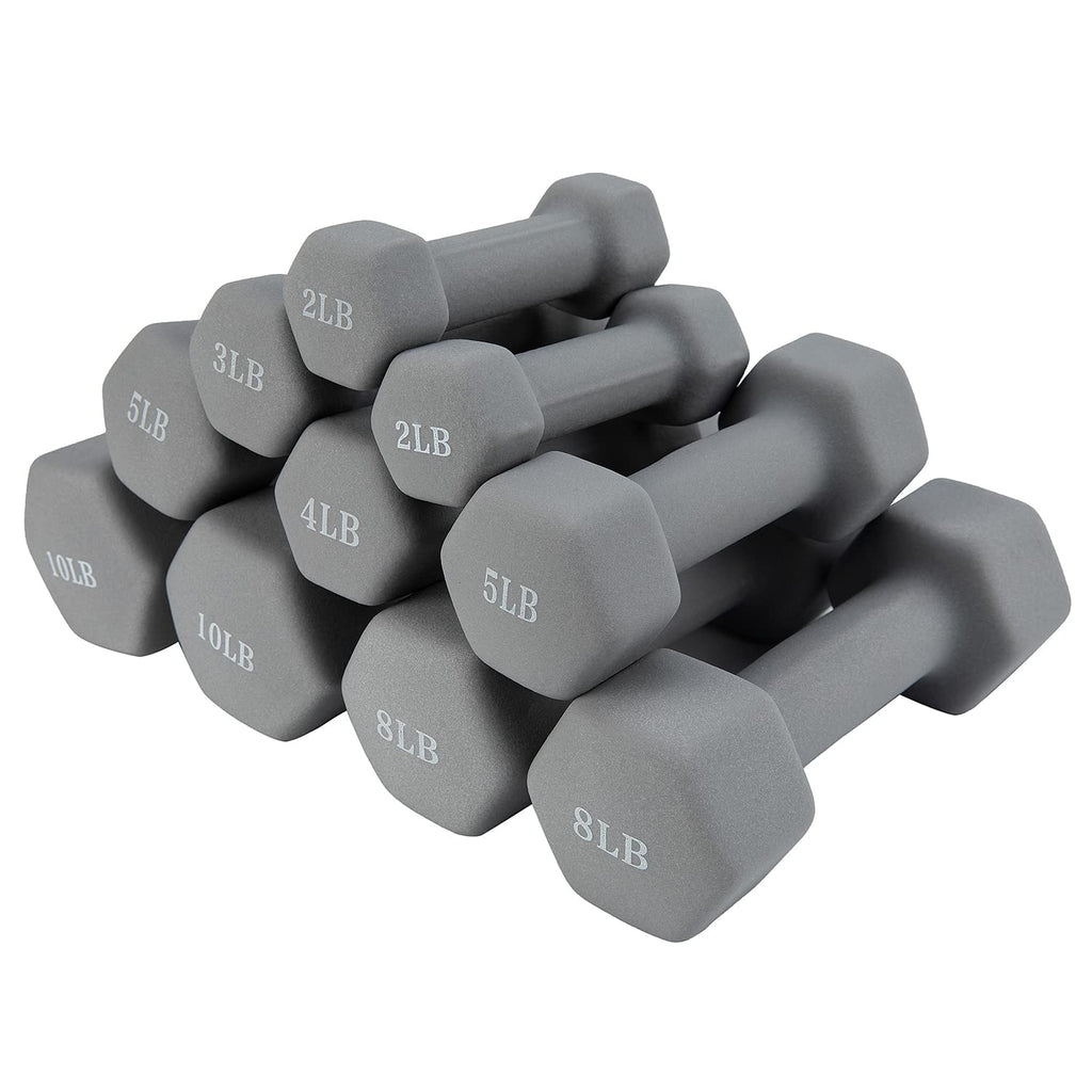 Dumbbells Set of 2 Hex Free Weights M1360
