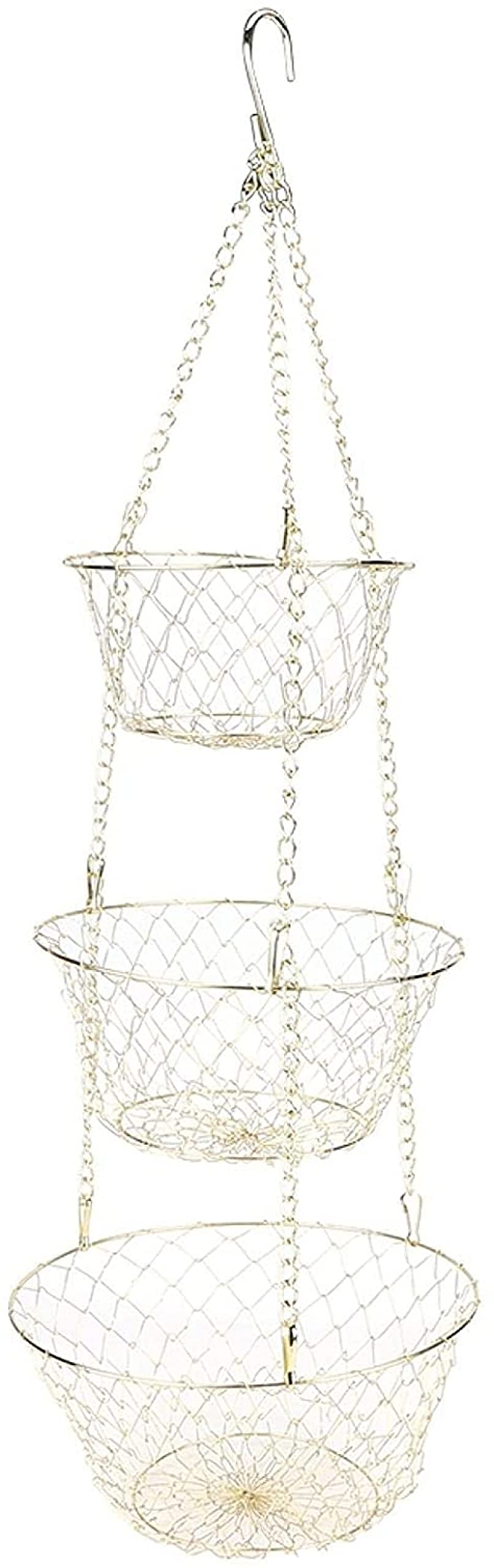 3-Tier Heavy Duty Wire Hanging Basket D856750
