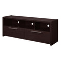 Espresso TV Stand with Storage Cabinets & Shelves T46272