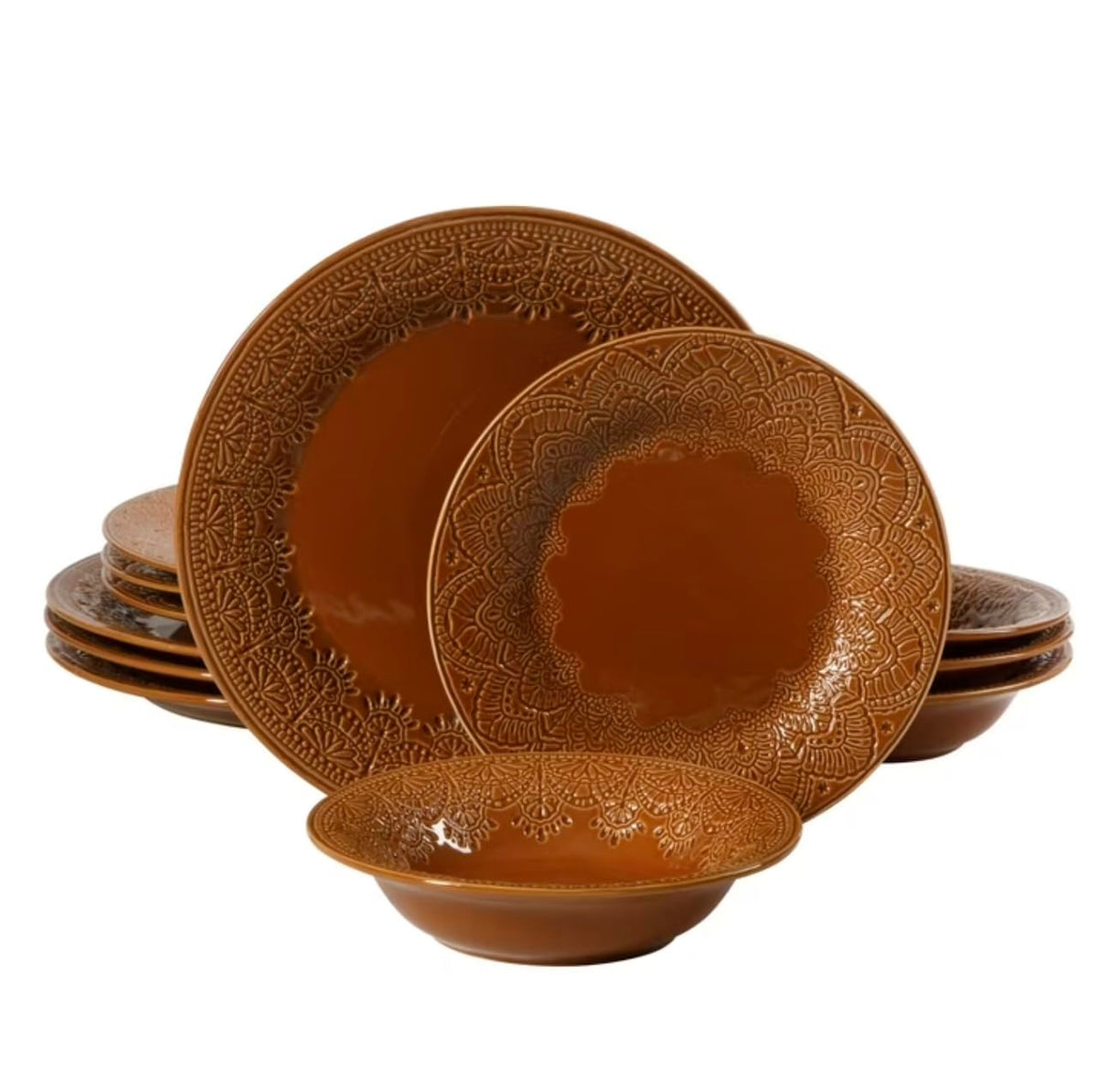 12-Piece Ceramic Dinnerware Set G2543