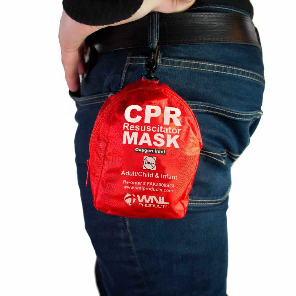 CPR Compression Rate Wrist Monitor & Soft CPR Mask L6730