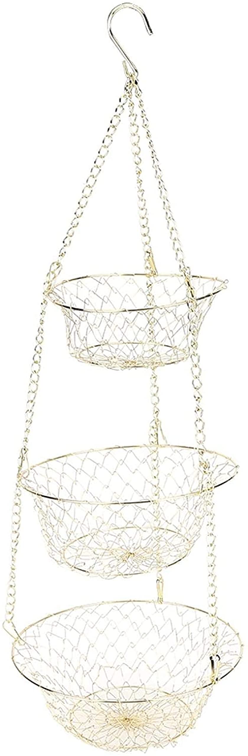 3-Tier Heavy Duty Wire Hanging Basket D856750