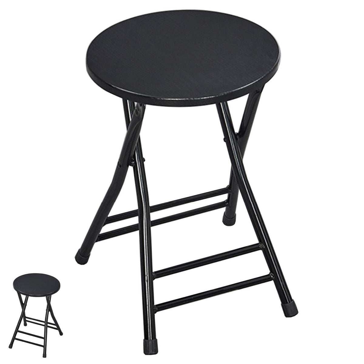 18 Inch Round Backless Folding Bar Stool Q41847