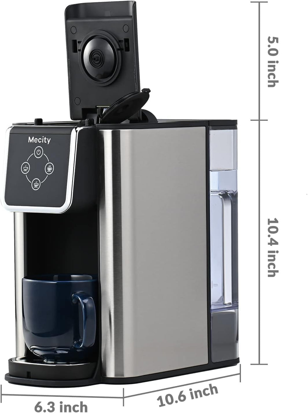 3 in 1 Single Serve Coffee Maker with 50 Oz Water Reservoir S22787