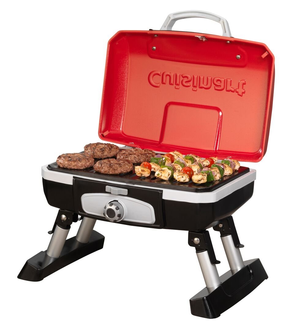 Portable Gas Grill, 150 Sq. In. 5,500 BTU Red N412572