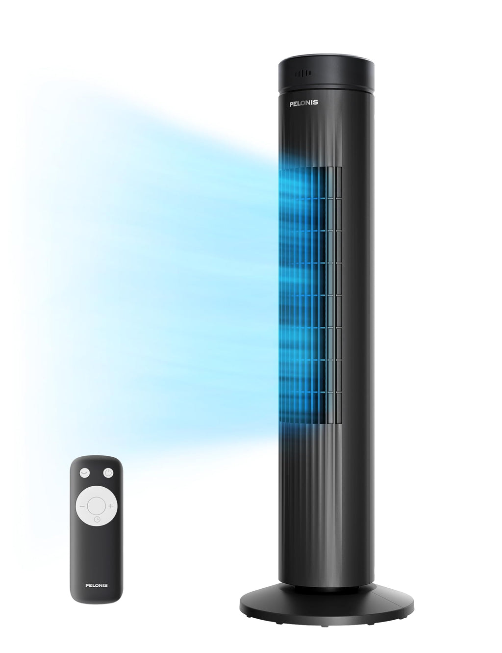30-Inch Oscillating Tower Fan, 3 Speed, Black B9234