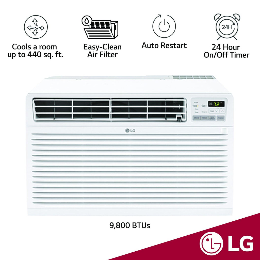 10,000 BTU Through the Wall Air Conditioner, White S22690