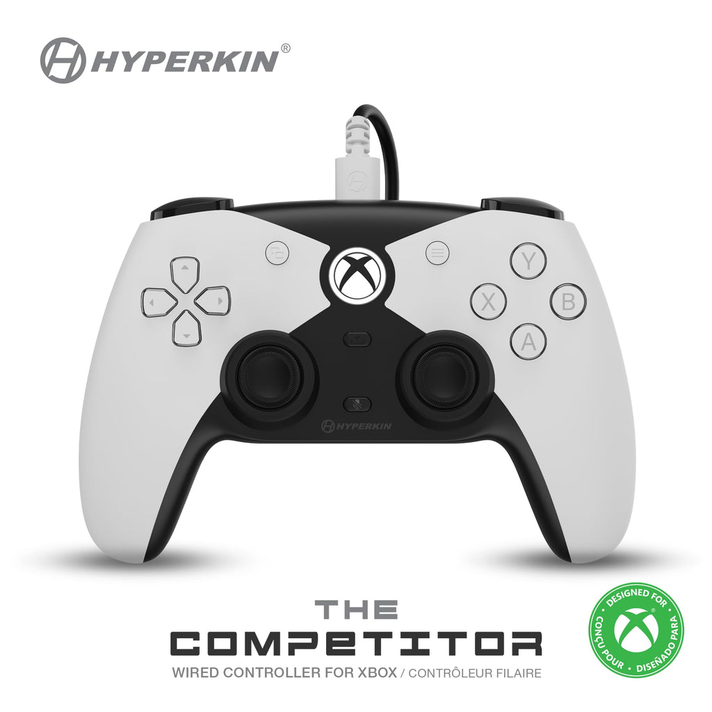 White Wired Controller with Hall Effect Joysticks Y14770