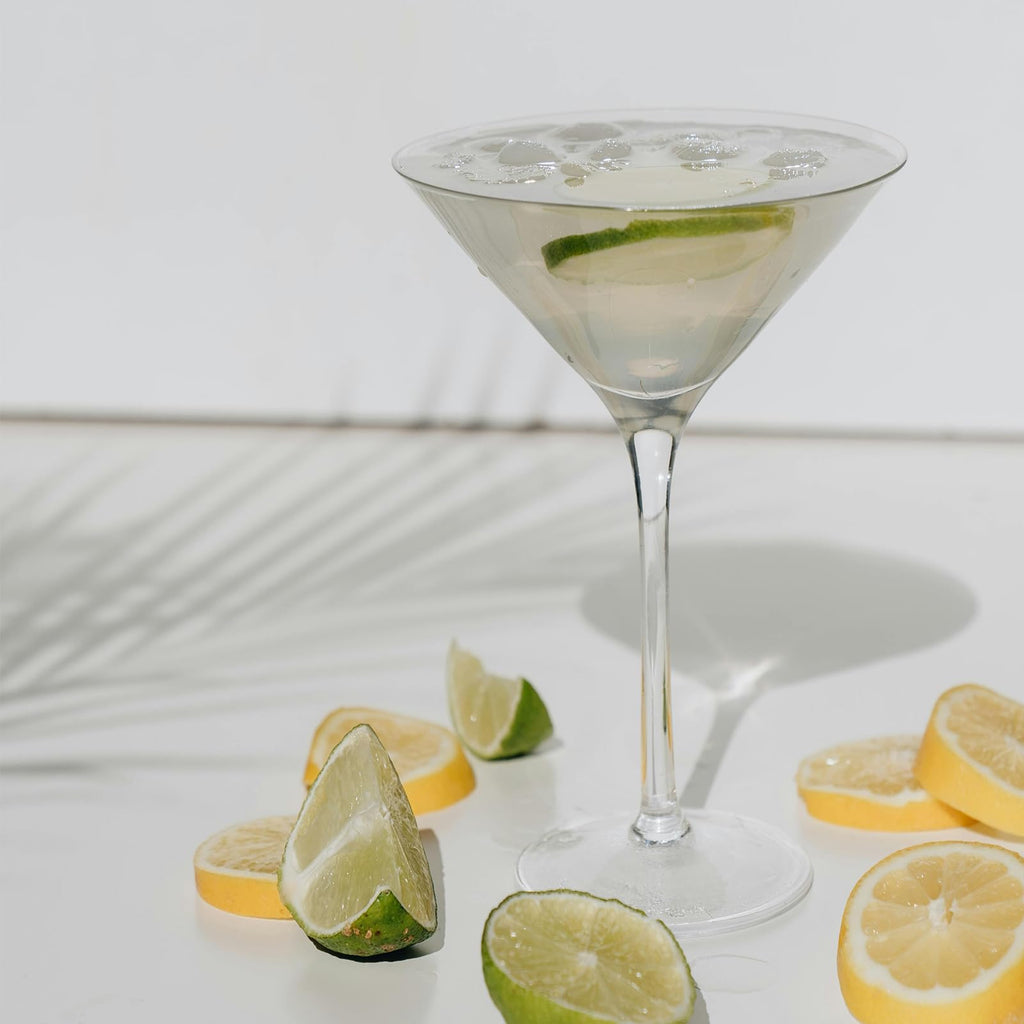 9 oz Handmade Crystal Martini Glasses Set of 4 Q746022