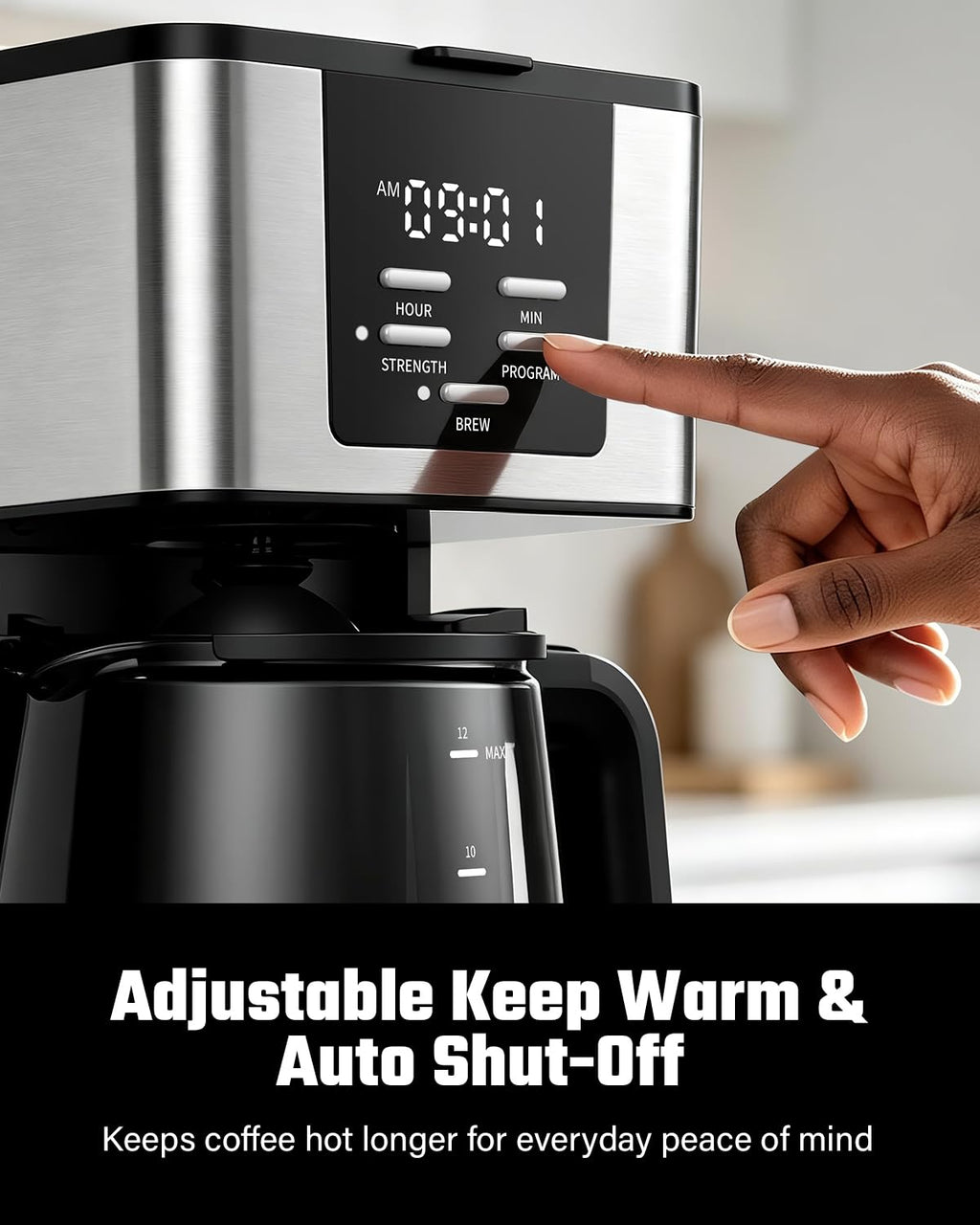 12-Cup Programmable Coffee Maker J316