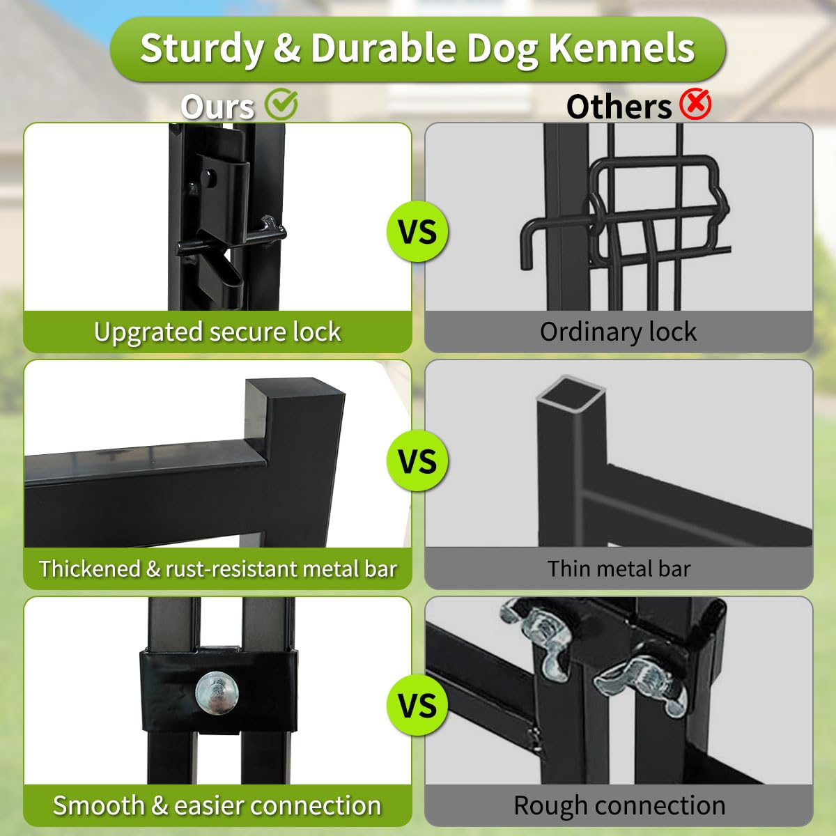 Heavy Duty Dog Kennel with Roof K699