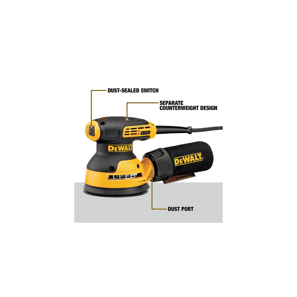 Corded Electric Variable Speed 5-Inch Random Orbit Sander Y182