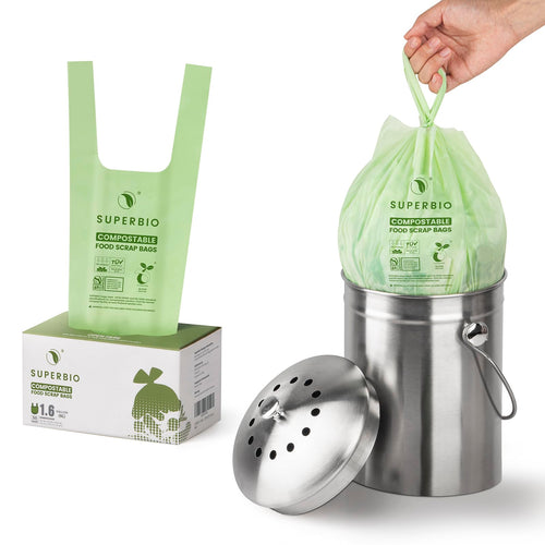 1.6 Gallon Compostable Food Scrap Bags V81230