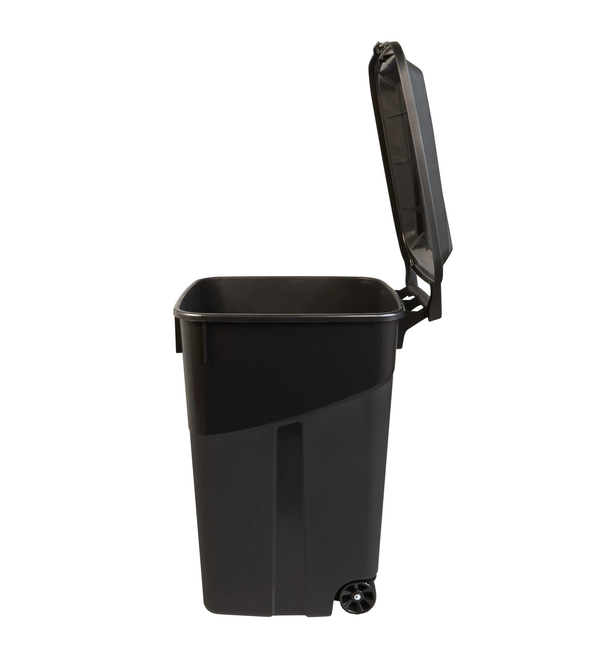 Black 45 Gallon Wheeled Plastic Garbage Can M583