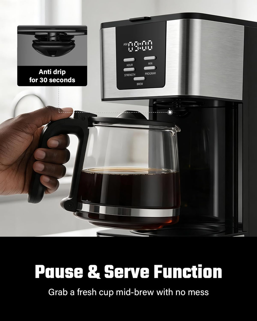 12-Cup Programmable Coffee Maker J316