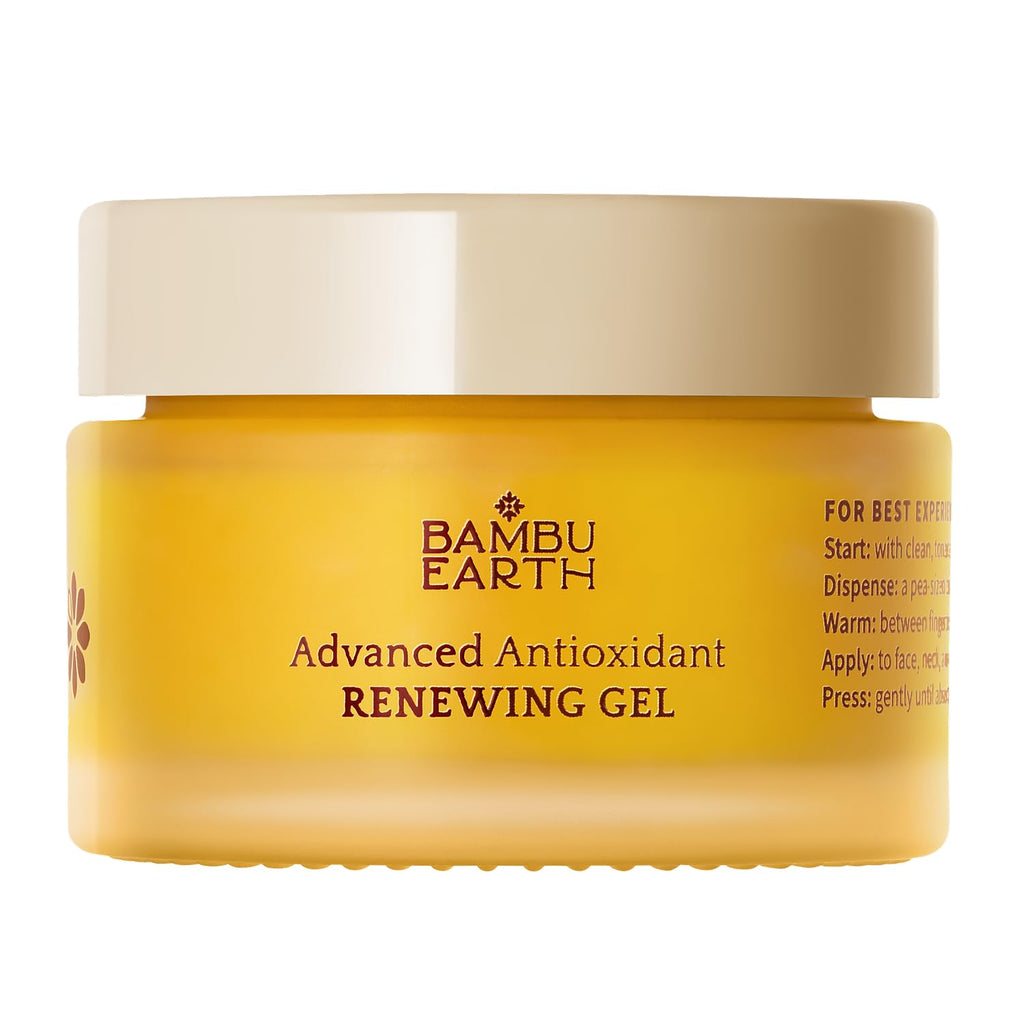 Antioxidant Renewing Gel Face Moisturizer with Bakuchiol Vitamin C Ester & Prickly Pear 1 oz I371814