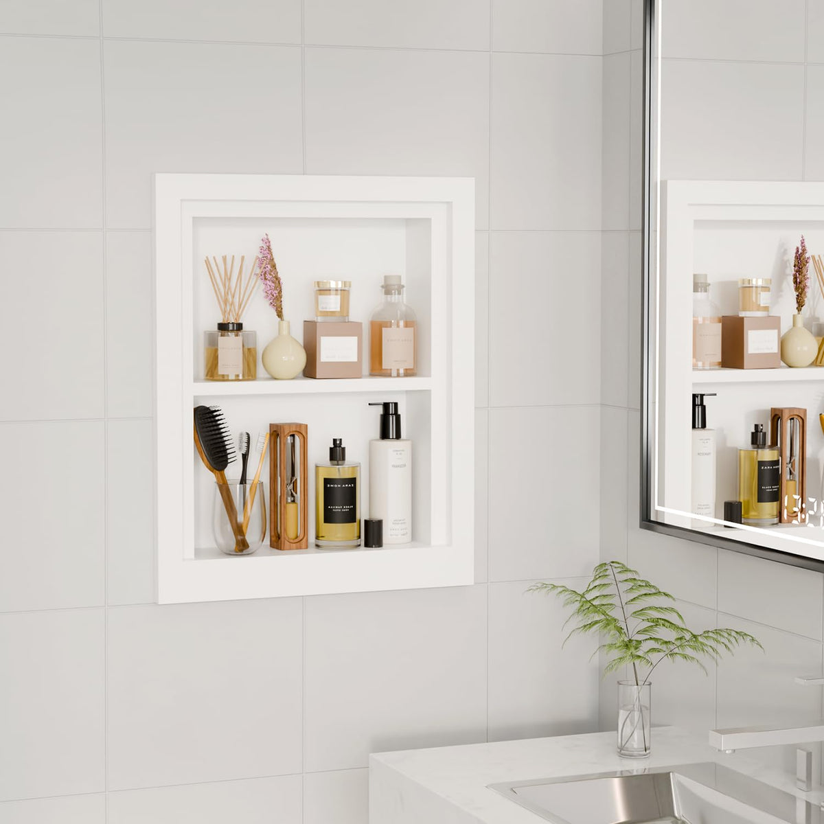 Solid Wood 14 X 18 Recessed Medicine Cabinet G573693