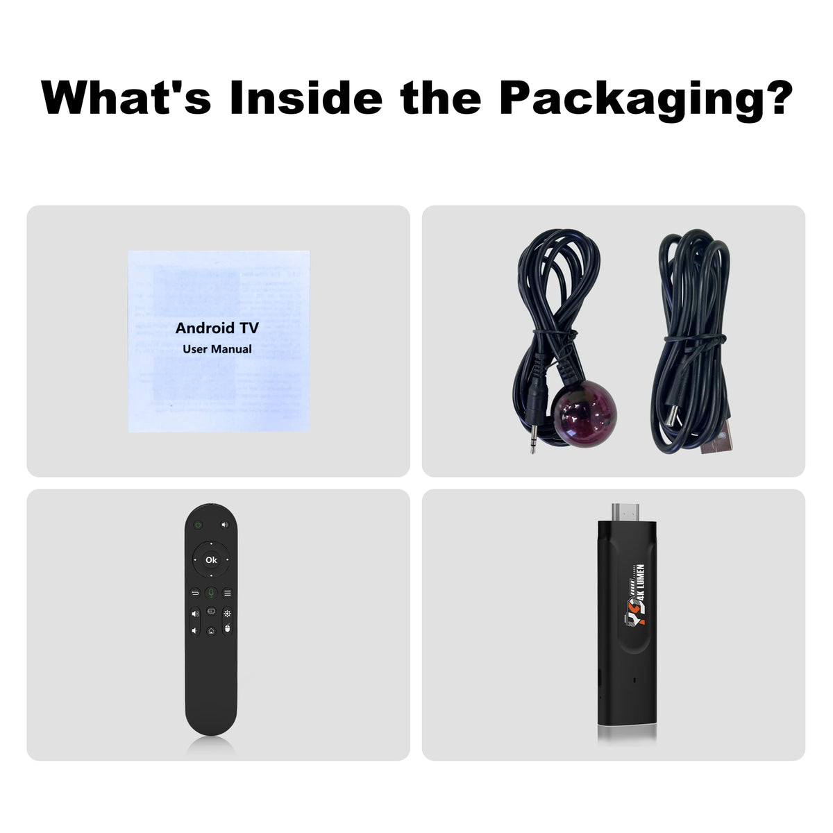 Android 13.0 4K TV Stick 2GB RAM 16GB ROM E712211