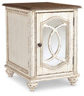 Chairside End Table with Storage L4028