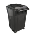 Black 45 Gallon Wheeled Plastic Garbage Can M583