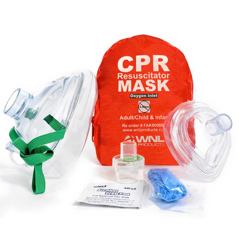 CPR Compression Rate Wrist Monitor & Soft CPR Mask L6730