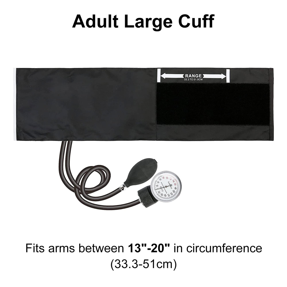 Large Adult Blood Pressure Cuff with Carrying Case I10800