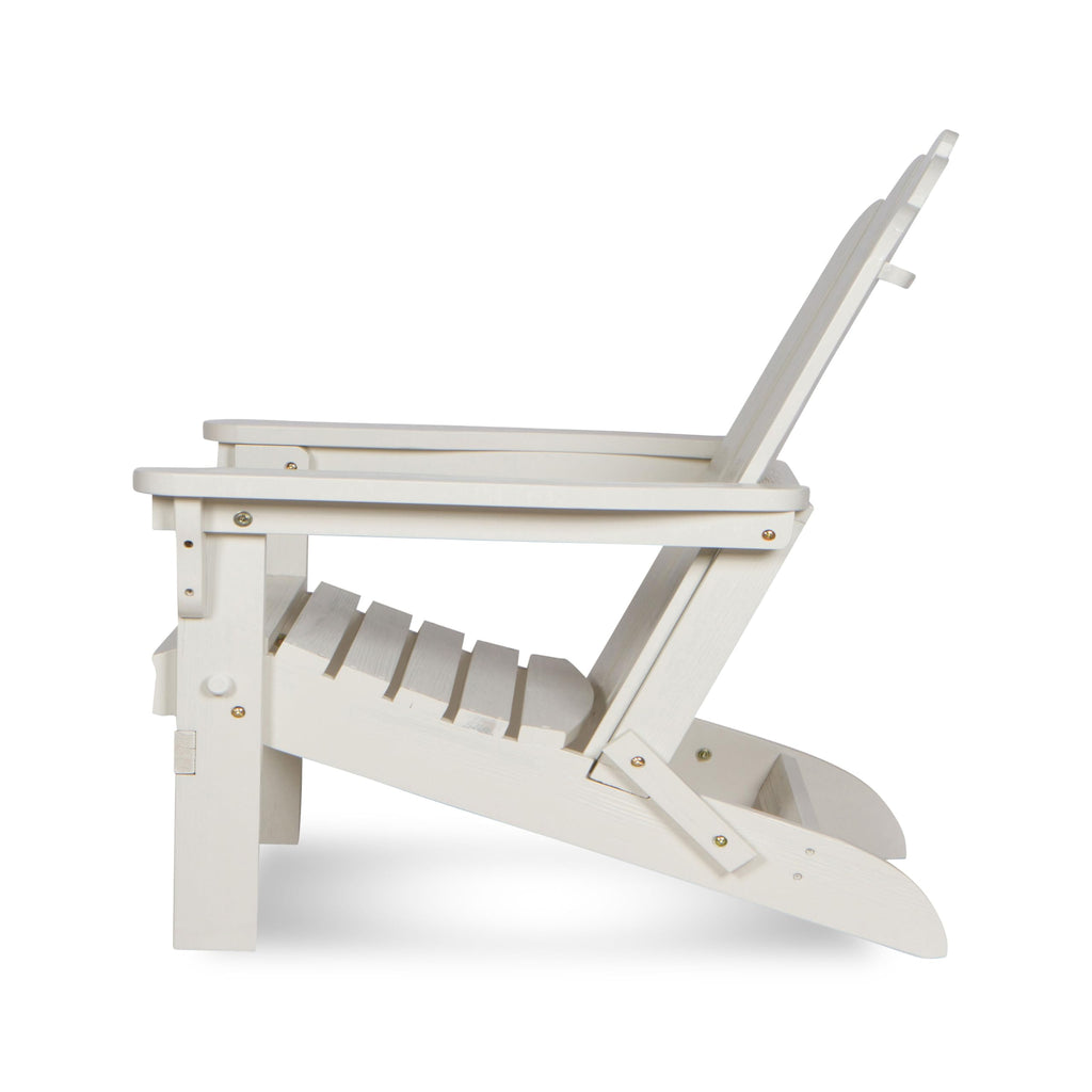 Eggshell White Wooden Outdoor Folding Chair G79018