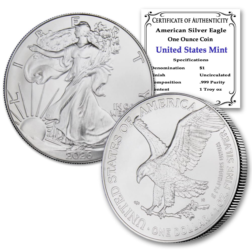 1 oz American Silver Eagle Coin Brilliant Uncirculated Y768