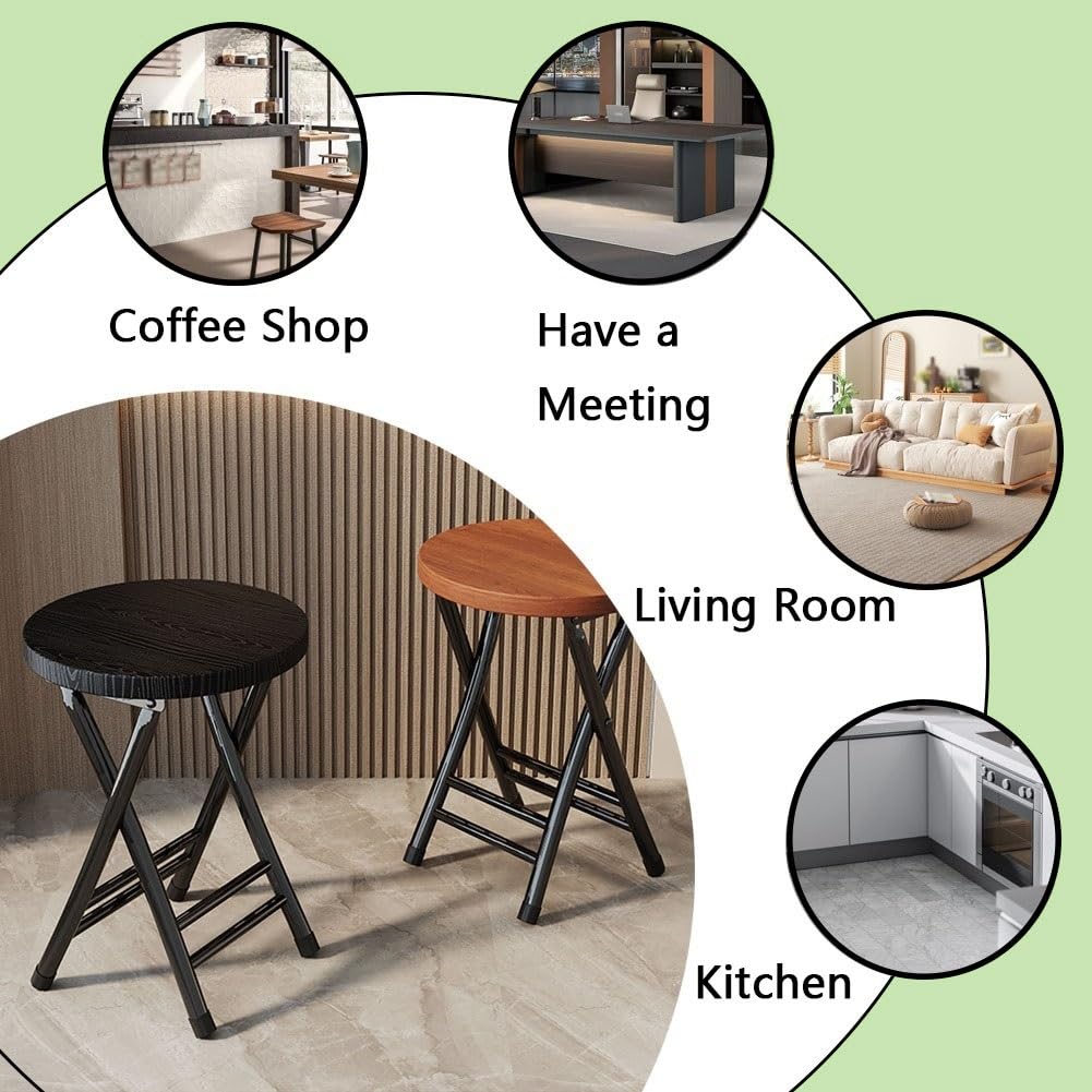 18 Inch Round Backless Folding Bar Stool Q41847
