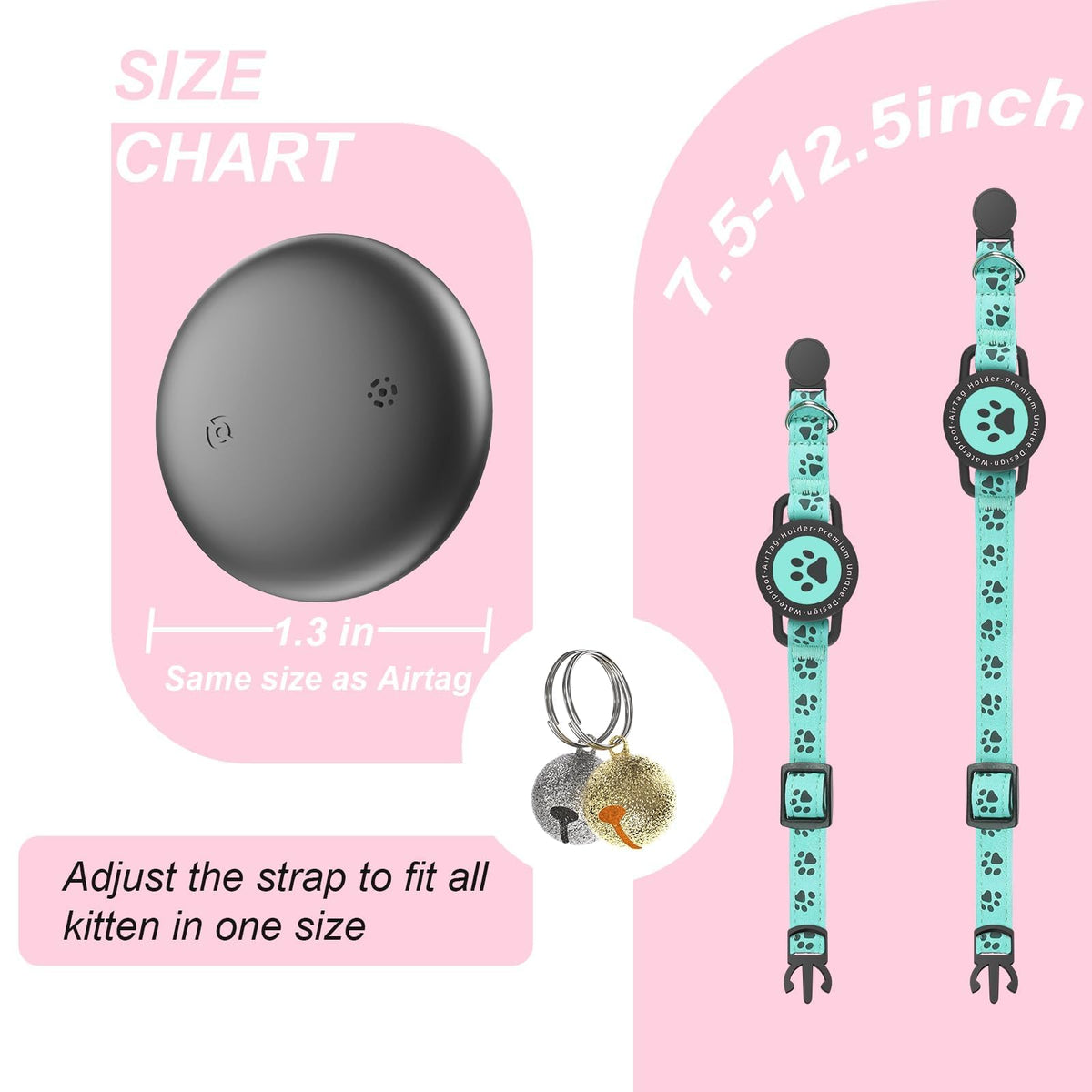 GPS Cat Tracker Collar Blue R147