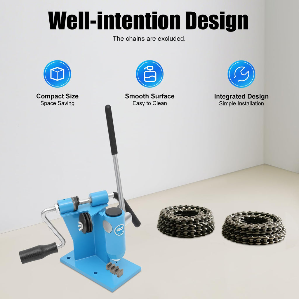 Heavy Duty 2 in 1 Chain Breaker & Riveter Tool with 3 Punches & 2 Connectors B491