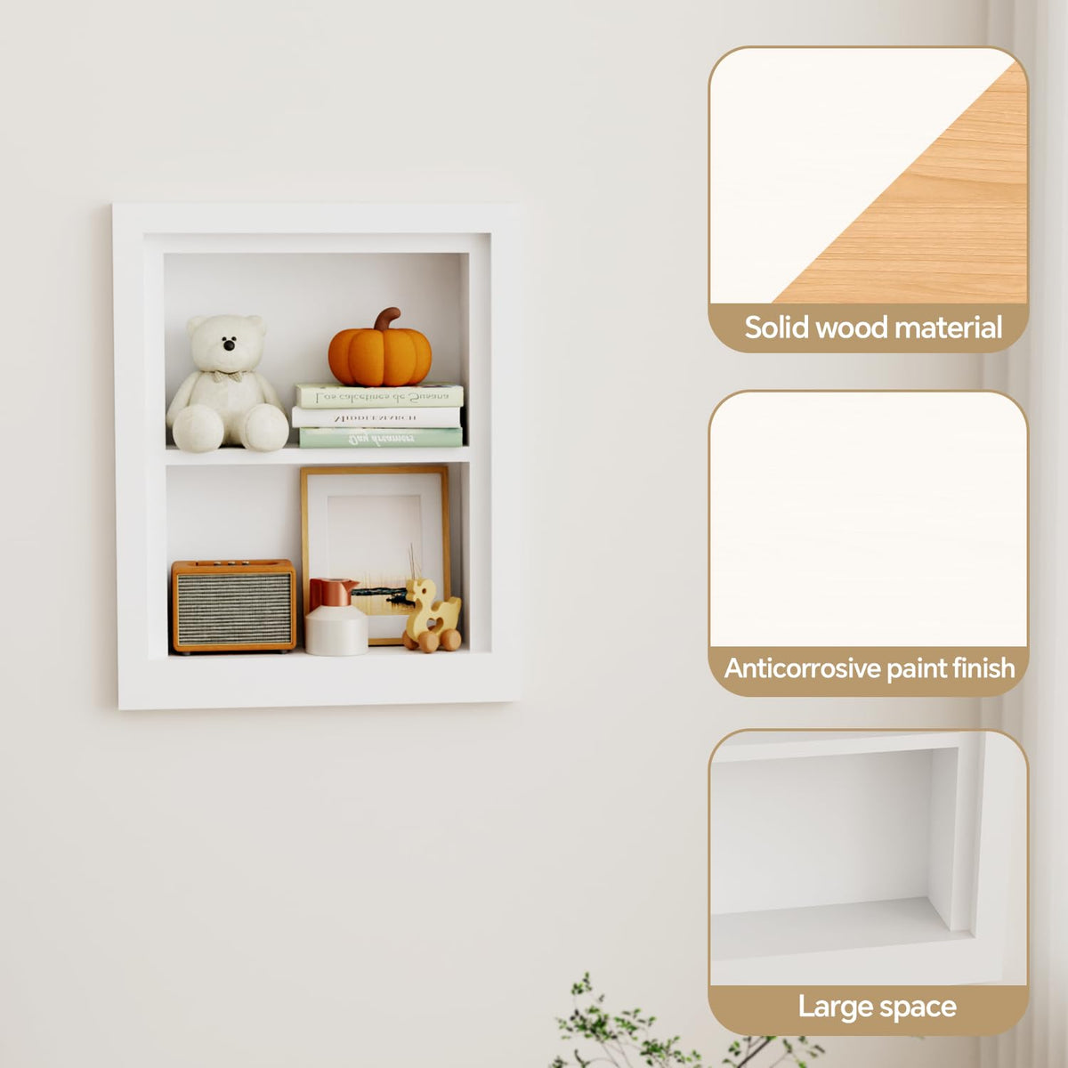 Solid Wood 14 X 18 Recessed Medicine Cabinet G573693
