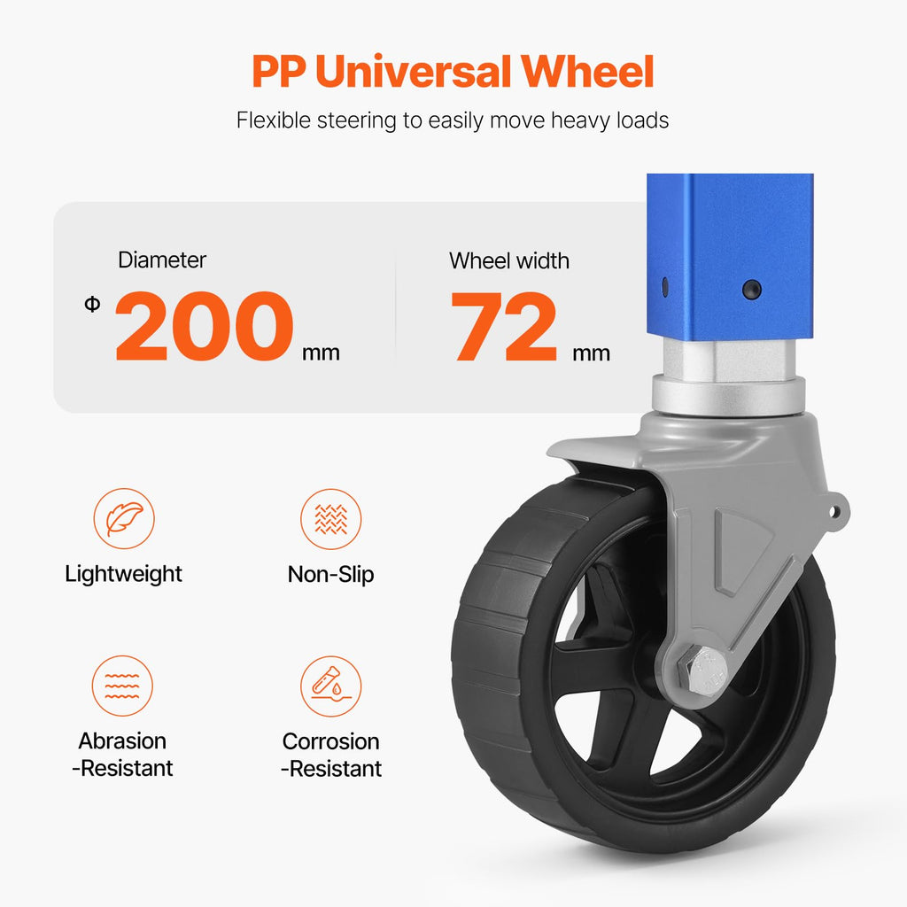 1600 lbs Swivel Trailer Jack with Wheel N896