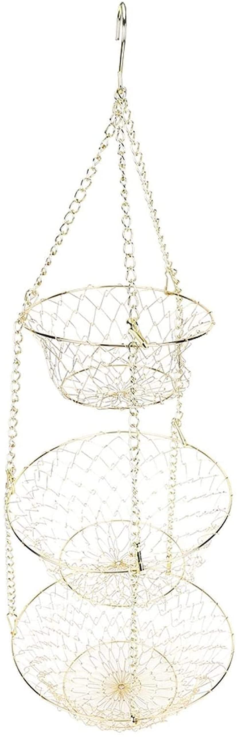 3-Tier Heavy Duty Wire Hanging Basket D856750