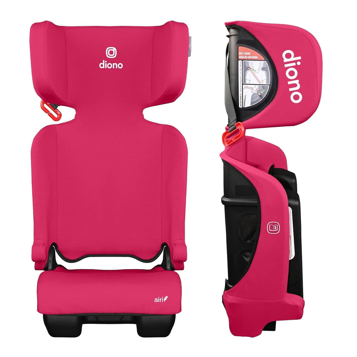 Pink Foldable High Back Booster Seat B1911
