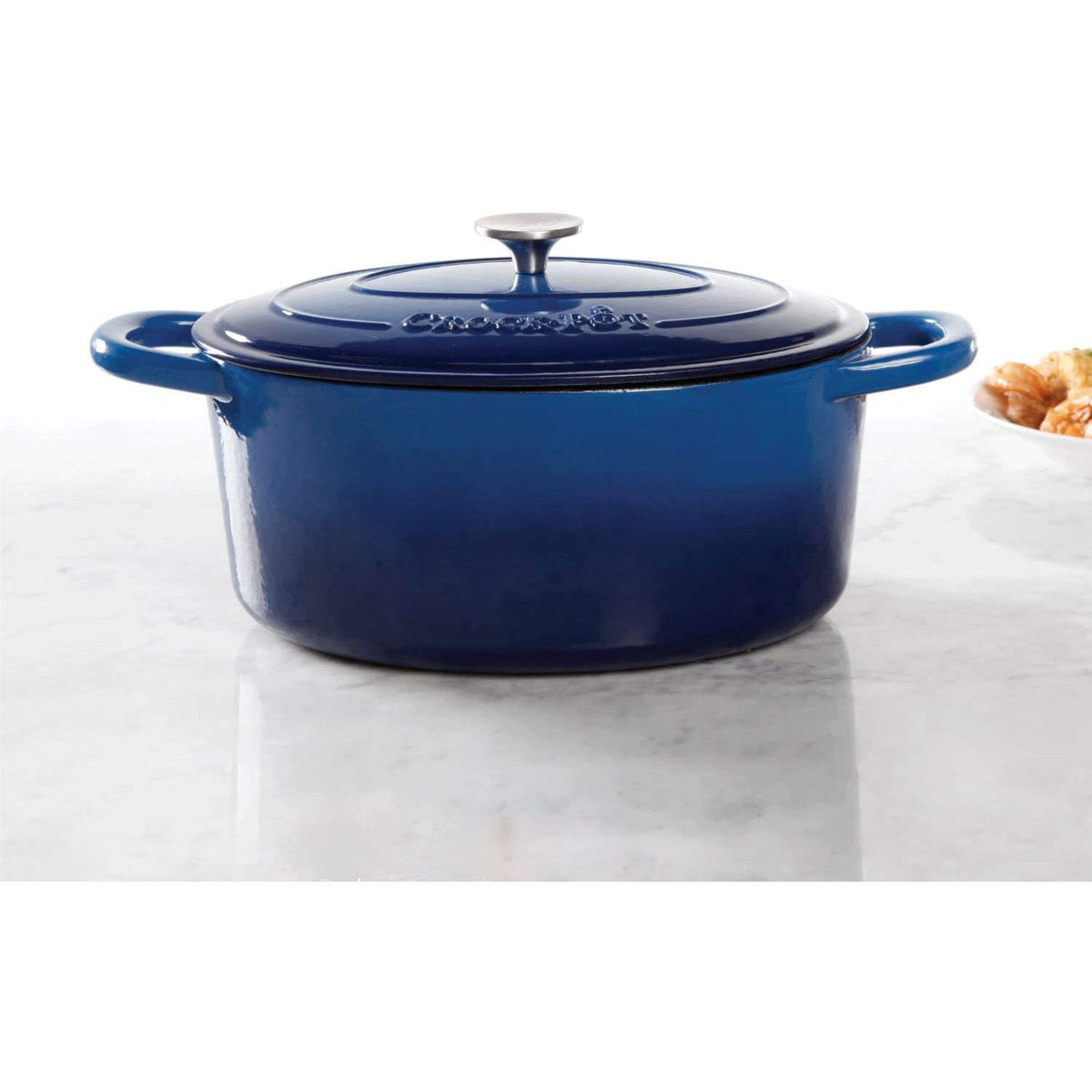 7-Quart Oval Enameled Cast Iron Dutch Oven with Lid S457