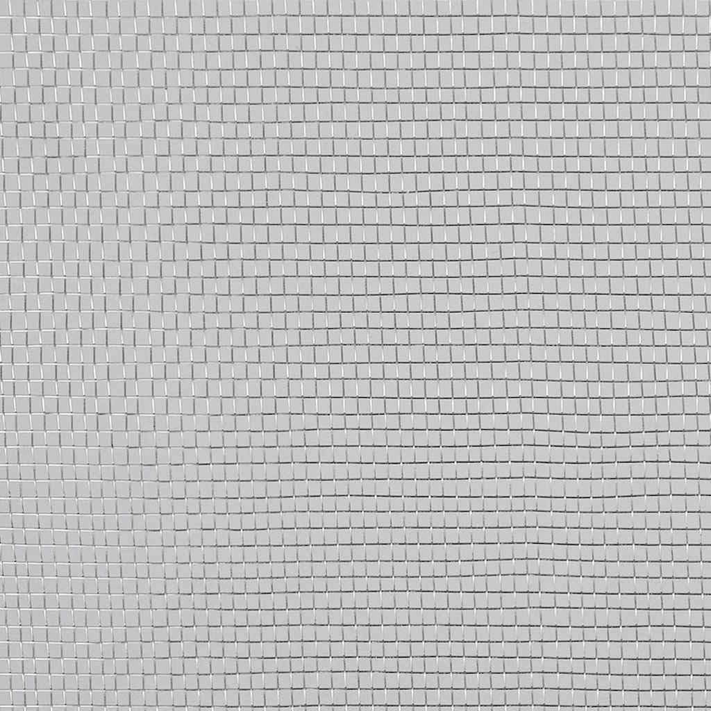 Aluminum Mesh Screen 39.4x196.9 Inches Silver Q45912