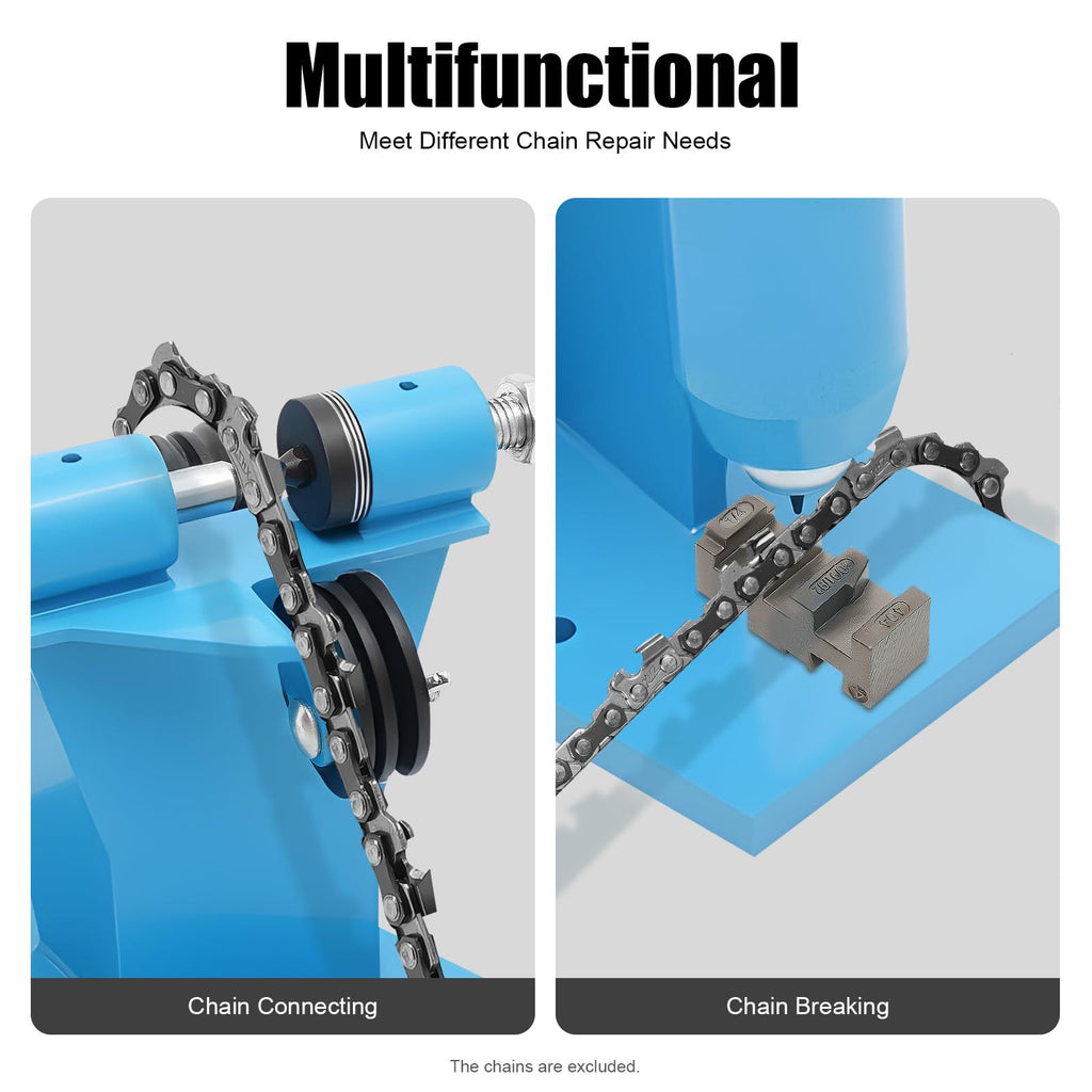 Heavy Duty 2 in 1 Chain Breaker & Riveter Tool with 3 Punches & 2 Connectors B491