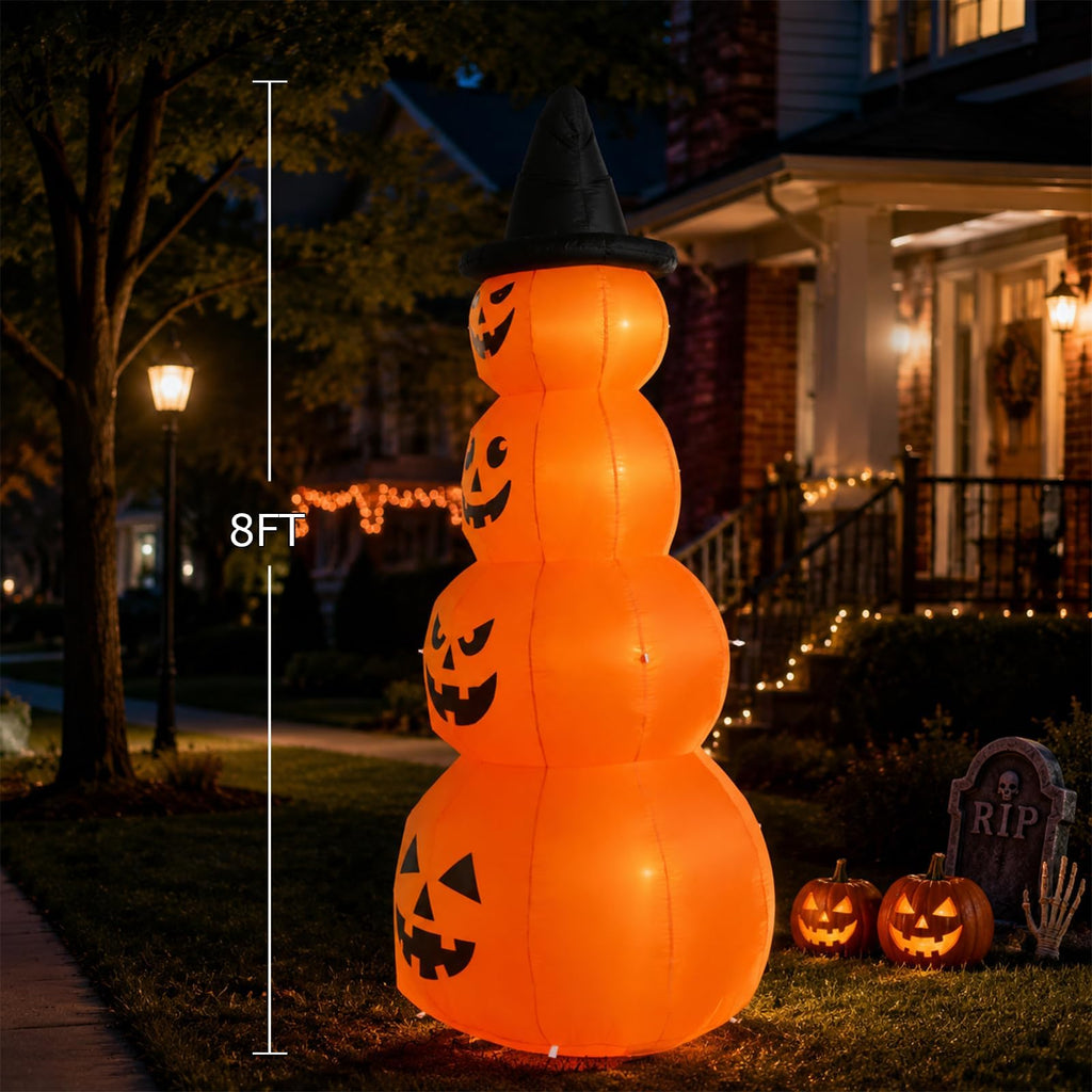 8FT Inflatable Stacked Pumpkins E36646